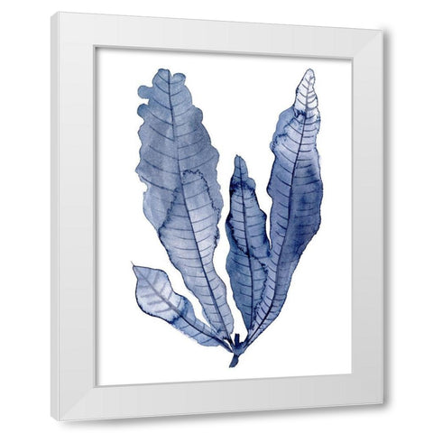 Seaweed Under Water IV White Modern Wood Framed Art Print by Wang, Melissa