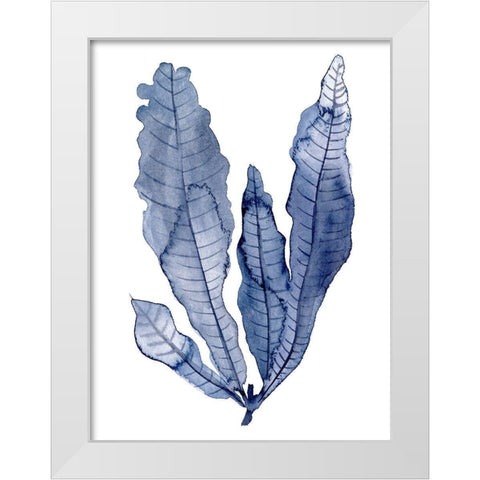 Seaweed Under Water IV White Modern Wood Framed Art Print by Wang, Melissa