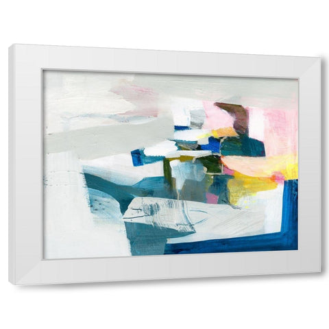 Costa II White Modern Wood Framed Art Print by Borges, Victoria