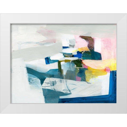 Costa II White Modern Wood Framed Art Print by Borges, Victoria