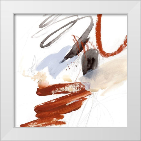 Iron and Down IV White Modern Wood Framed Art Print by Borges, Victoria