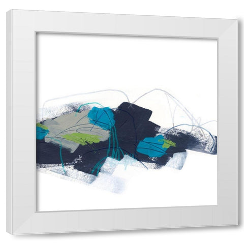 Chart a Course II White Modern Wood Framed Art Print by Vess, June Erica