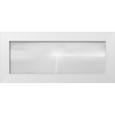 Black and White Water Panel IV White Modern Wood Framed Art Print by McLoughlin, James