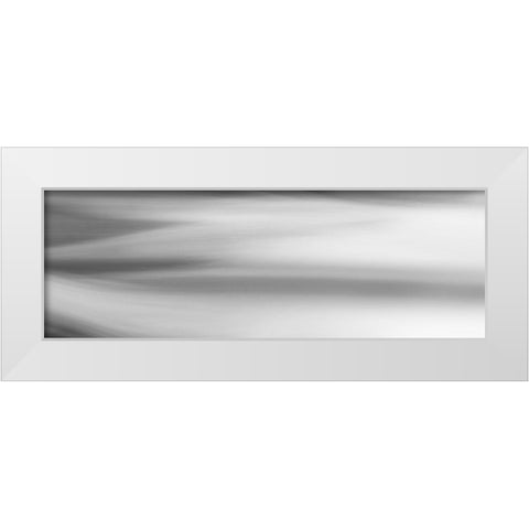 Black and White Water Panel VII White Modern Wood Framed Art Print by McLoughlin, James