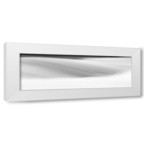 Black and White Water Panel IX White Modern Wood Framed Art Print by McLoughlin, James