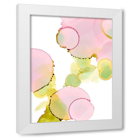 Pink Pop I White Modern Wood Framed Art Print by Harper, Ethan
