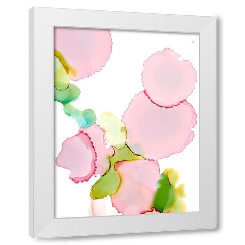 Pink Pop II White Modern Wood Framed Art Print by Harper, Ethan