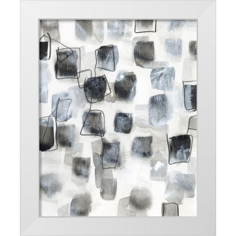 Encompass II White Modern Wood Framed Art Print by Vess, June Erica
