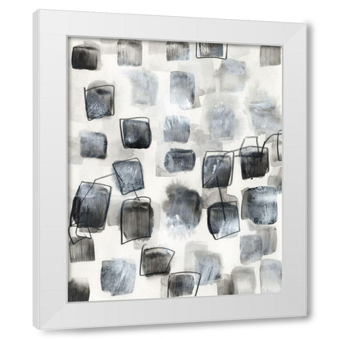 Encompass III White Modern Wood Framed Art Print by Vess, June Erica