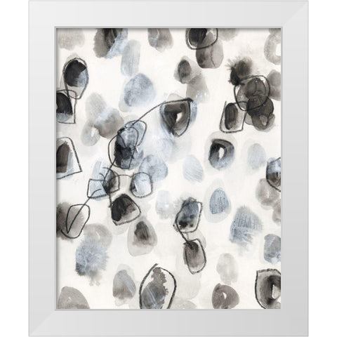 Encompass IV White Modern Wood Framed Art Print by Vess, June Erica