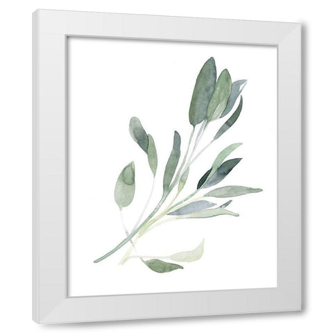 Simple Sage I White Modern Wood Framed Art Print by Scarvey, Emma