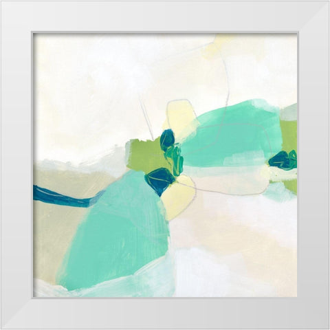 Bouldering I White Modern Wood Framed Art Print by Vess, June Erica