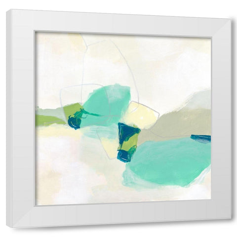 Bouldering II White Modern Wood Framed Art Print by Vess, June Erica