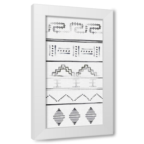Paz III White Modern Wood Framed Art Print by Parker, Jennifer Paxton