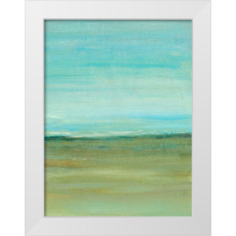 Terra Verde II White Modern Wood Framed Art Print by OToole, Tim