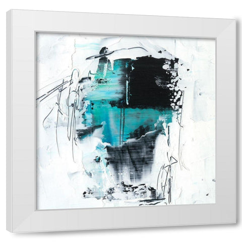 Kinetic Form IV White Modern Wood Framed Art Print by Harper, Ethan