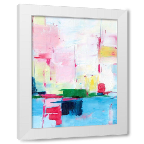 Magenta Horizon II White Modern Wood Framed Art Print by Harper, Ethan