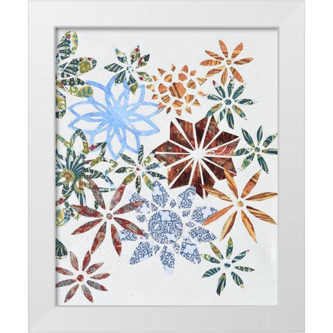 Kaleidoscope Cut Outs II White Modern Wood Framed Art Print by Avondet, Natalie