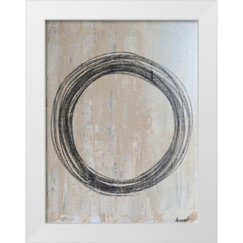 Circular II White Modern Wood Framed Art Print by Avondet, Natalie