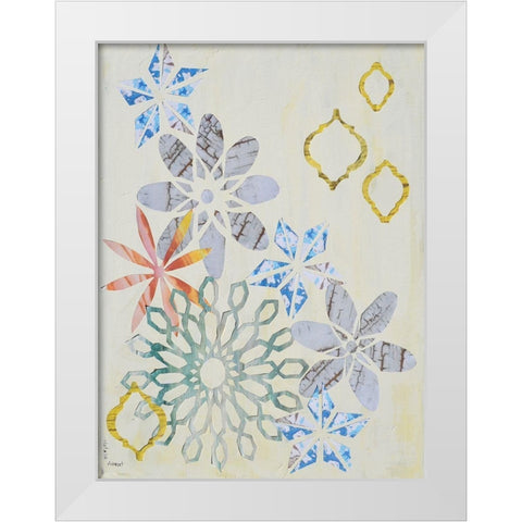 Mandala Arrangement I White Modern Wood Framed Art Print by Avondet, Natalie