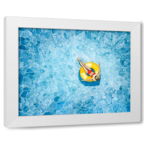 Floating II White Modern Wood Framed Art Print by Popp, Grace