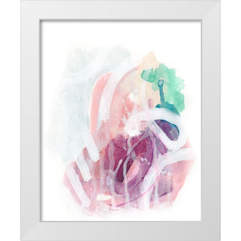 Crystalline Intersection I White Modern Wood Framed Art Print by Vess, June Erica