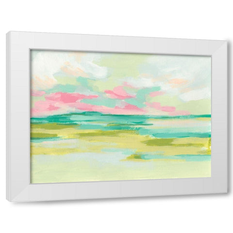 Marsh Morning II White Modern Wood Framed Art Print by Vess, June Erica