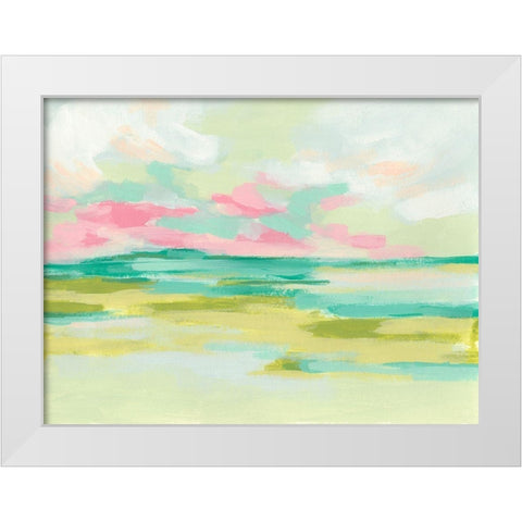 Marsh Morning II White Modern Wood Framed Art Print by Vess, June Erica