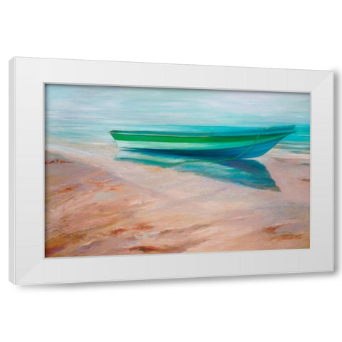 Panga White Modern Wood Framed Art Print by Wilkins, Suzanne