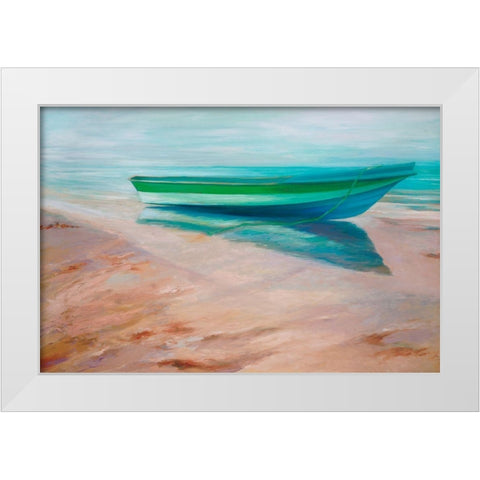 Panga White Modern Wood Framed Art Print by Wilkins, Suzanne