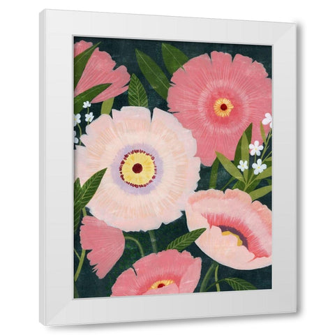 Nighttime Blooms II White Modern Wood Framed Art Print by Popp, Grace