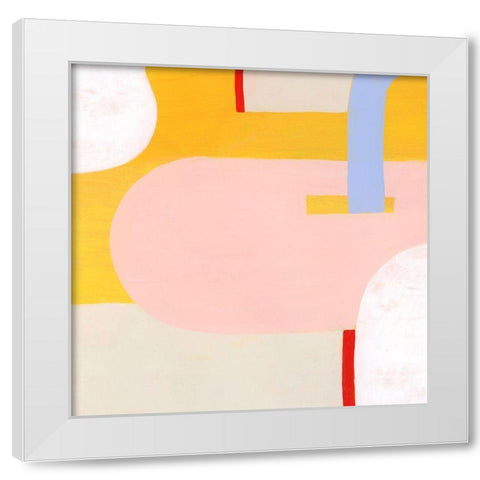 Getting Along II White Modern Wood Framed Art Print by Popp, Grace