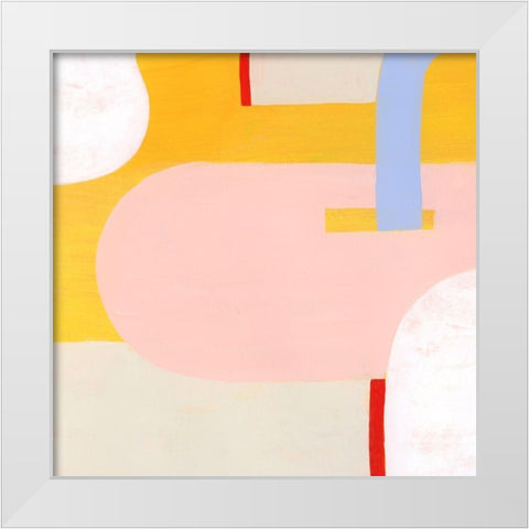 Getting Along II White Modern Wood Framed Art Print by Popp, Grace