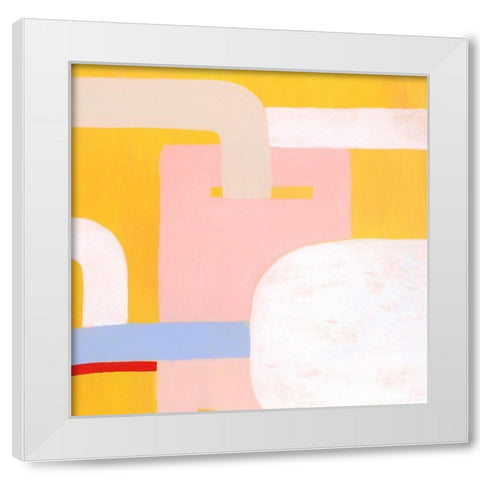 Getting Along IV White Modern Wood Framed Art Print by Popp, Grace