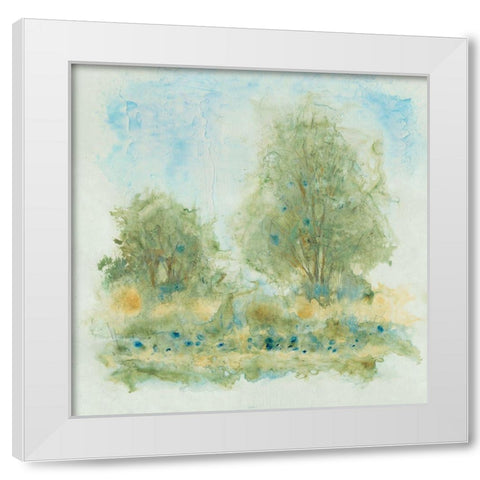 Fluid Landscape I White Modern Wood Framed Art Print by OToole, Tim