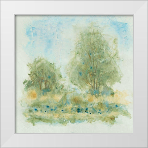 Fluid Landscape I White Modern Wood Framed Art Print by OToole, Tim