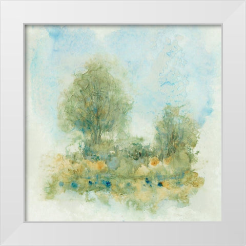 Fluid Landscape II White Modern Wood Framed Art Print by OToole, Tim