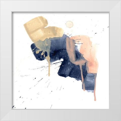 Earthtone Gesture I White Modern Wood Framed Art Print by Vess, June Erica