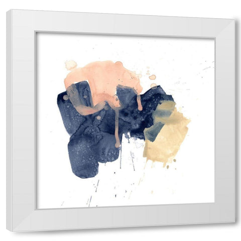 Earthtone Gesture II White Modern Wood Framed Art Print by Vess, June Erica