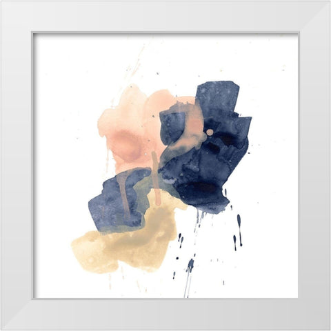 Earthtone Gesture IV White Modern Wood Framed Art Print by Vess, June Erica