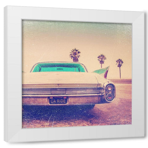 Vintage Ride I White Modern Wood Framed Art Print by Brown, Thomas