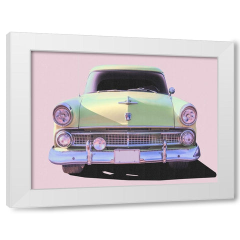 Vintage Ride VI White Modern Wood Framed Art Print by Brown, Thomas