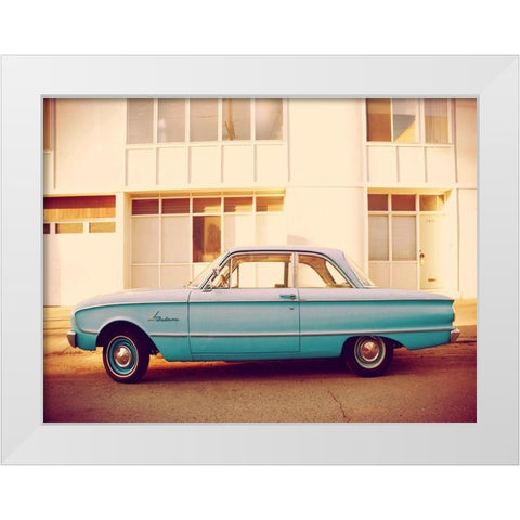 Vintage Ride VII White Modern Wood Framed Art Print by Brown, Thomas