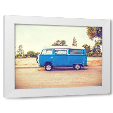 Vintage Ride VIII White Modern Wood Framed Art Print by Brown, Thomas