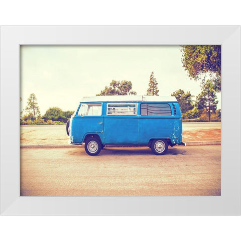 Vintage Ride VIII White Modern Wood Framed Art Print by Brown, Thomas
