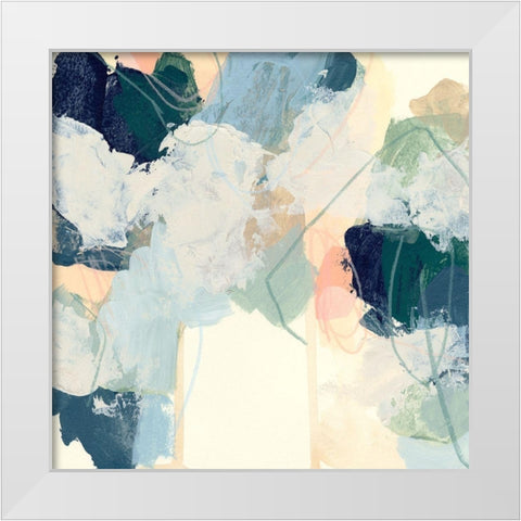Cloud Gesture I White Modern Wood Framed Art Print by Vess, June Erica