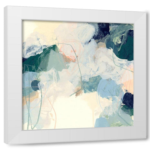 Cloud Gesture II White Modern Wood Framed Art Print by Vess, June Erica