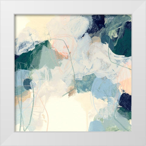 Cloud Gesture II White Modern Wood Framed Art Print by Vess, June Erica