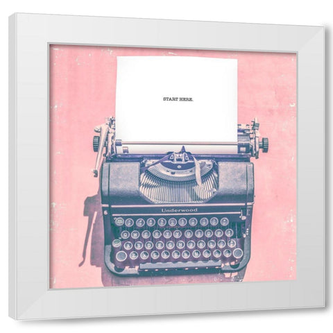 Vintage Office VII White Modern Wood Framed Art Print by Brown, Thomas