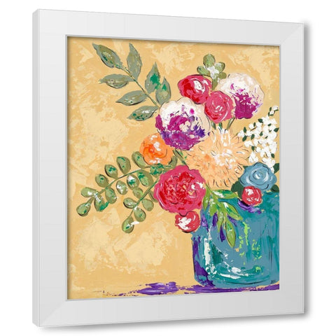 Look on the Bright Side I White Modern Wood Framed Art Print by Reynolds, Jade